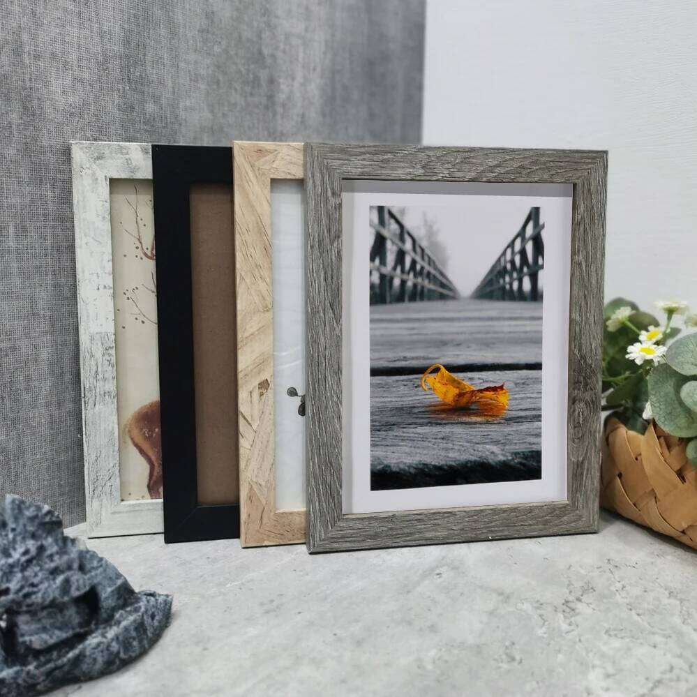 Retro Wooden Desktop 10X15 15X20 20X25 A4 Picture Frame Stand For Pictures Photo Decor Commemorative Gift S260205