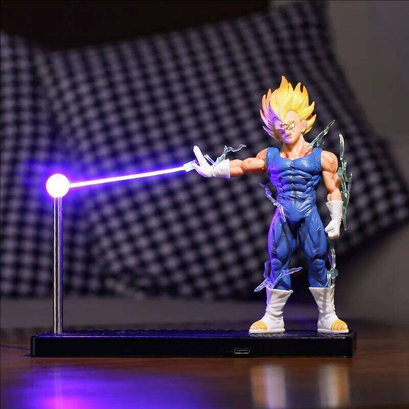 Vegeta Super Saiyan Magnetic Night Light Dragon Ball Z Anime Figure Kids Christmas Birthday Gift Study Goku Ambient Light C260205 - view 3