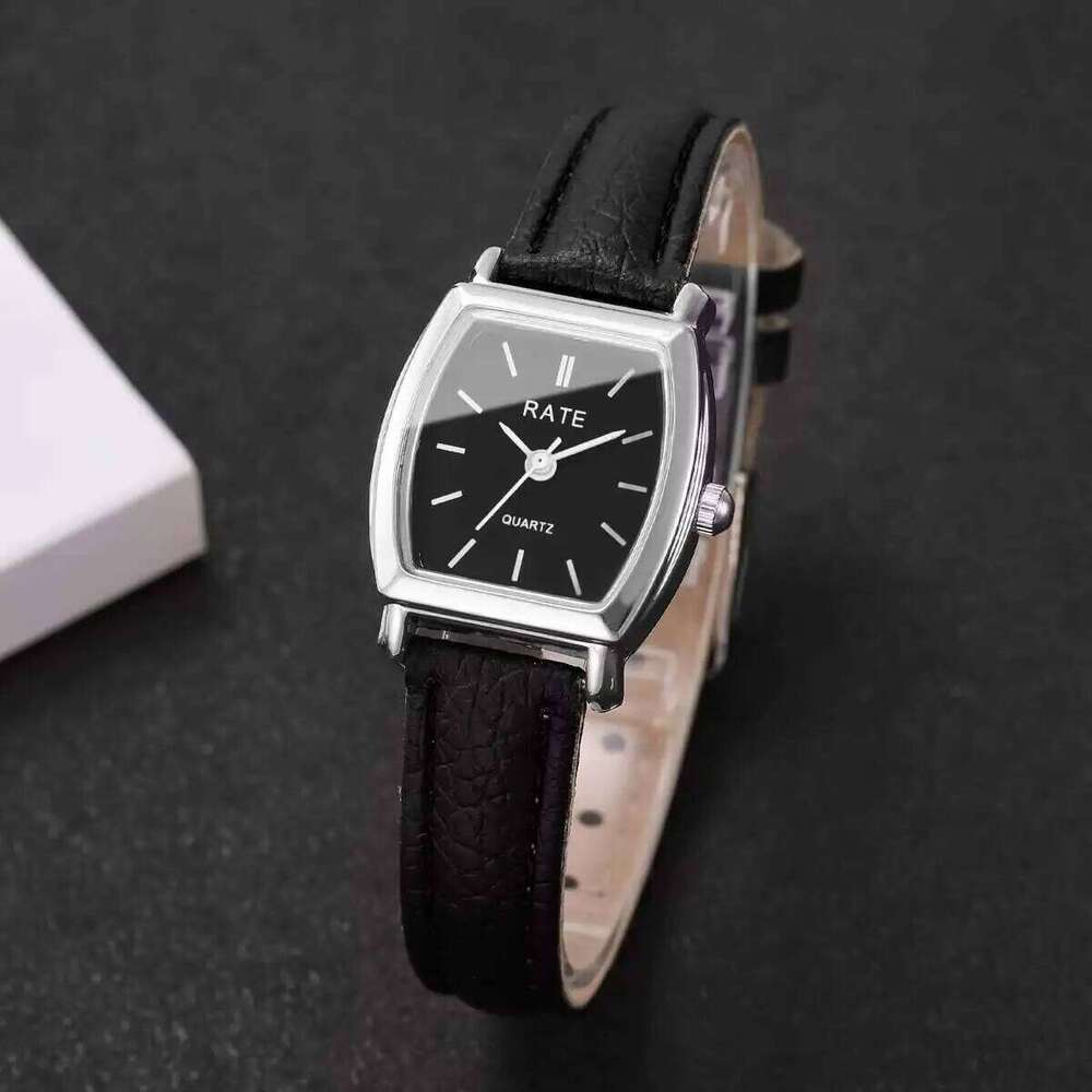 2PCS/Set Fashion Small Dial Women Watches Casual Leather Strap Quartz Wristwatch Reloj Mujer Girls Clock GiftWithout Box Z260206
