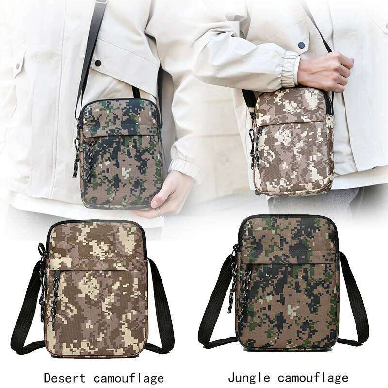 Men's and women's cross-body mini single-shoulder phone bags, camouflage printed designs XJ260129