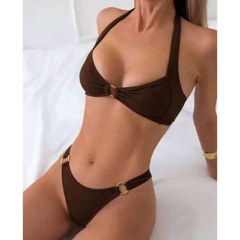 Sexy Solid Bikinis 2025 Swimsuits Women's Swimwear Push Up Female Beach Swim Wear Bathing Suits Brazilian Bikini Set Pool Bather XJ260206