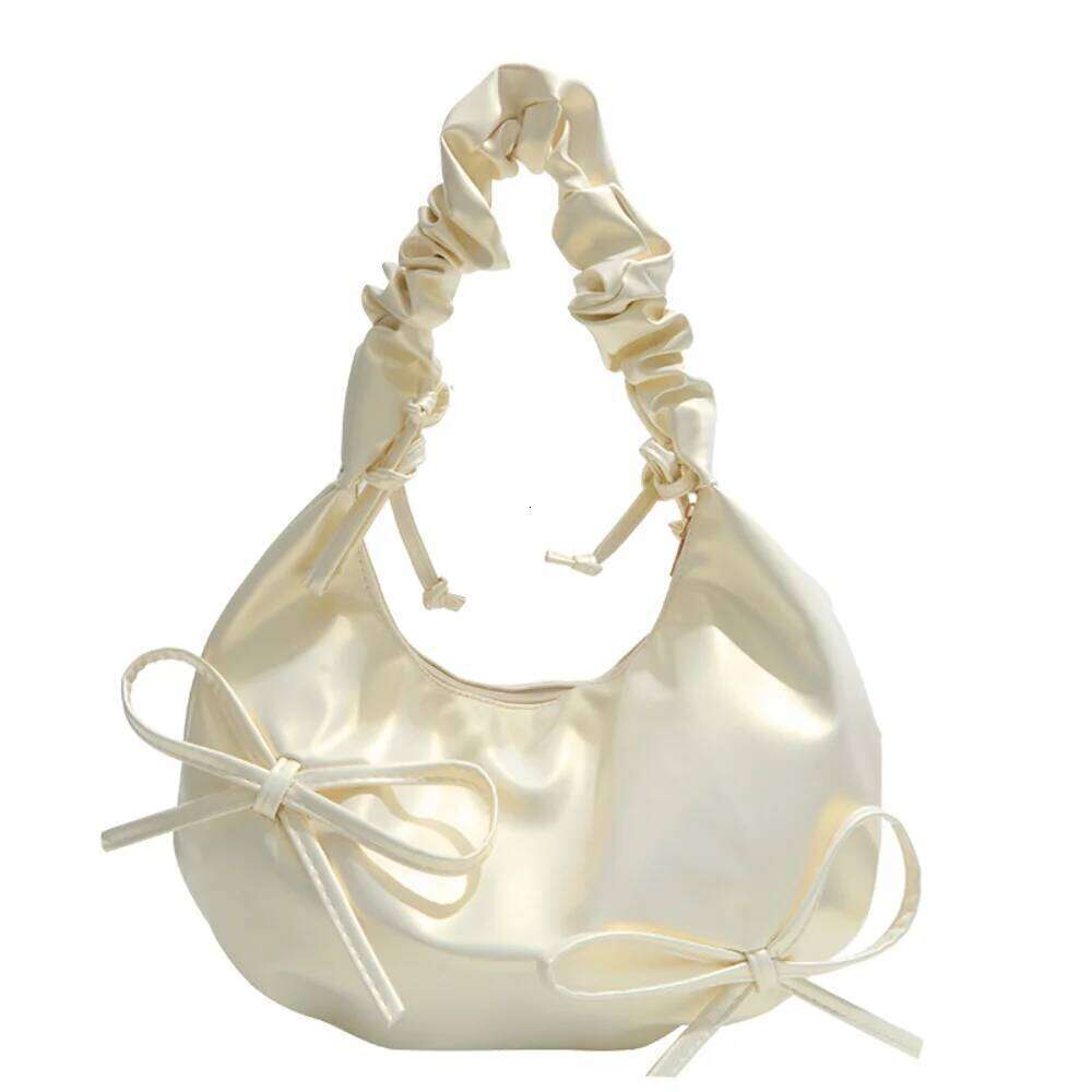 2026 Bowknot Underarm Women Pleated Strap Crossbody Unique Fashion Casual Outings Daily Use Shoulder Bag Y260205