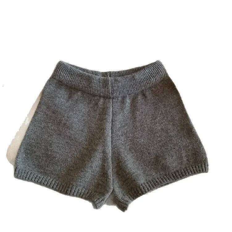 Women's Knitted Solid Color Yarn Yoga Inner Wear High Slimming Versatile Shorts Hot Pants Low Waist Fabric XJ260206