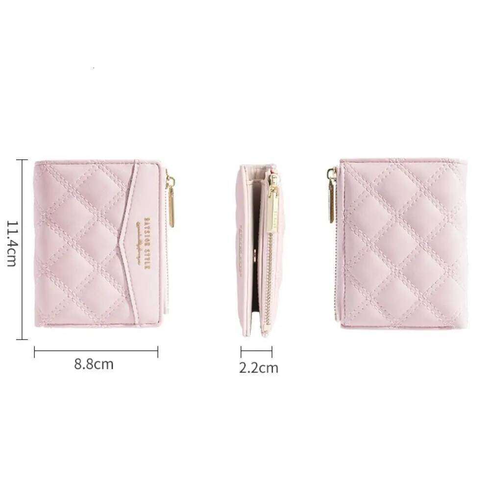 New Embroidered Wallet for Women Ladies Coin Purses PU Leather Zipper Credit Card Holder Clutch Money Bag Pocket Y260206