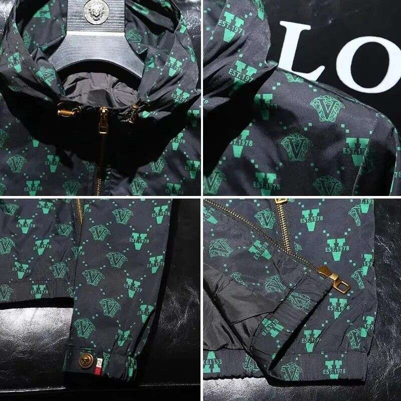 European High-End Casual Versatile Hooded For Men, Spring And Autumn New Trendy Slim Fit Youth Jacket