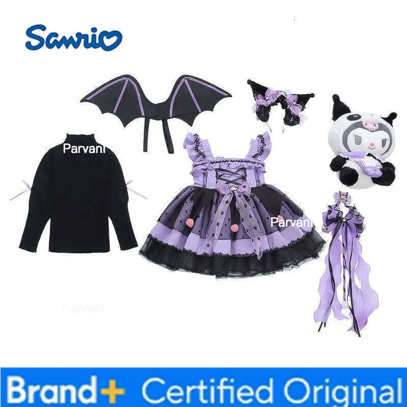 Sanrio Dress Baby Cute Lolita Cosplay Birthday Party Girls Dresses Princess Vestidos Autumn Festival Costume for Girl 6-piece Set H260206 - view 7