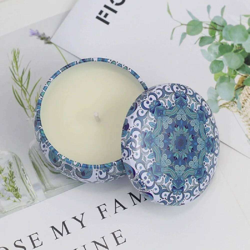 Candle in tin cans without wax, household bedroom fragrance candles, emergency lighting with scented lamps S260205