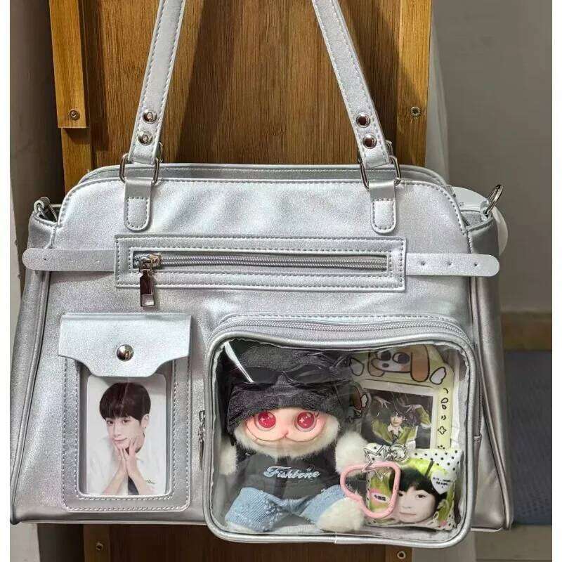 New Niche Design Girl's Sweet Cool Ulzzang Ita Daily Commuting Shoulder Women's Comic Exhibition Crossbody Bag Y260205