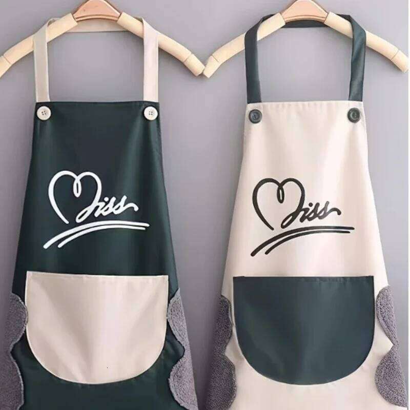 1pc Apron with Pocket, Modest Style, Solid Color, Lace-up Detail, Woven, Stain-Resistant, for Kitchen and Work, Unisex S260205