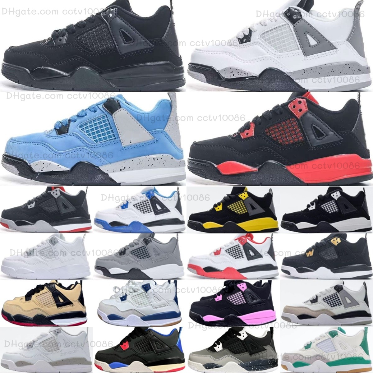 Kids Shoes Basketball Baby Designer Black Cat Sneakers Toddlers Boys Girls Children Grey Fear Red Cement Thunder Military Trainers Youth Lightning Blue Oreo Navy