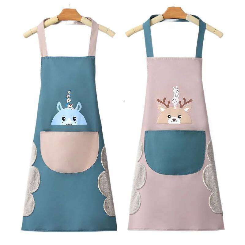 Home-use Washable Kitchen Apron Cooking, Waterproof Oil-proof, Fashionable for Men and Women, Adult Workwear S260205