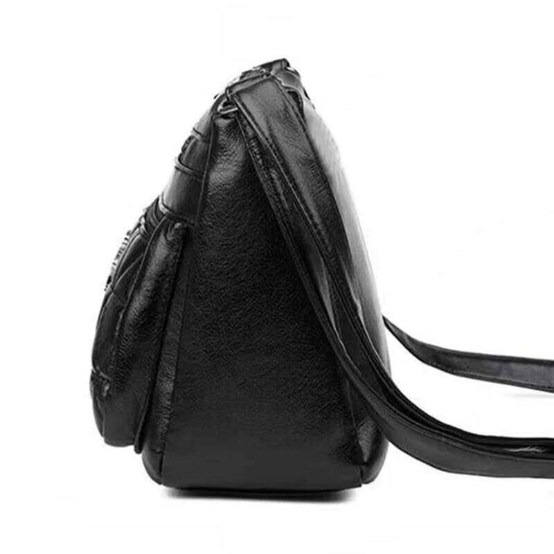 Men's and Women's New Style Simple Soft Leather Multi-purpose Durable Shoulder Bag for Casual Use XJ260129