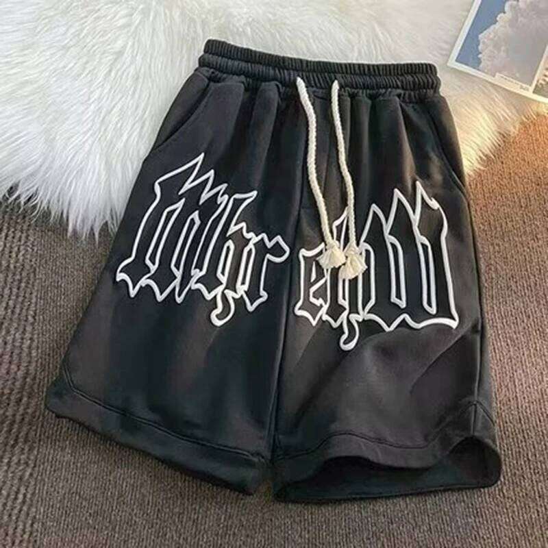 Y2k 2024 New Foam Casual Shorts Men's and Women's Summer Fifth Fashion Brand Ins Sports Loose Large Size Pants XJ260206