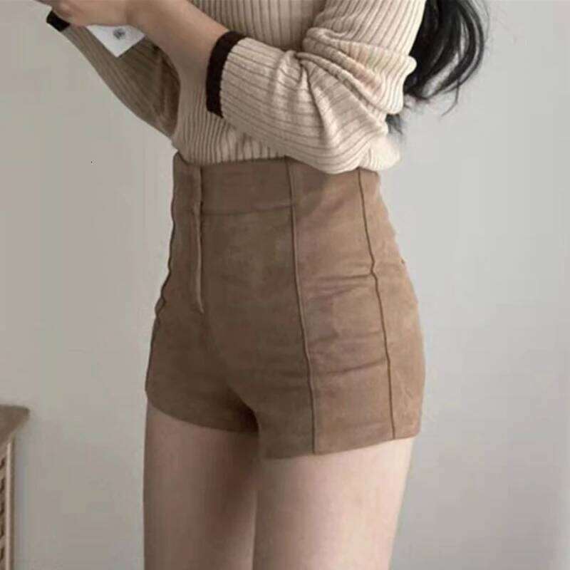 Skinny Shorts Women Elasticity High Waisted Hot Girls Sexy Trouser European Y2k Clothes Fashion Streetwear Hip Hop Minimalist H260206