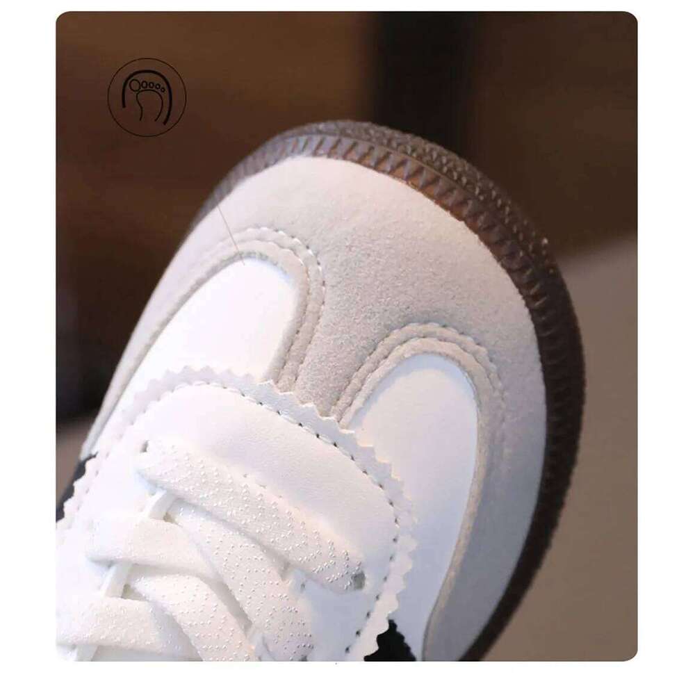 PU Leather Sport Children Soft-soled Waterproof Girl's Sneakers Ergonomics Anti-slippery Toddler Shoes For Kids 26Y0206