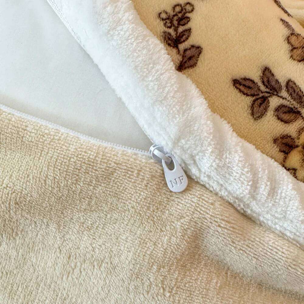 Winter Warm Milk Velvet Bedding Luxury Floral Printed Duvet Cover Pillowcase Bed Sheet Double Queen Thickened Four Piece Set XJ260206