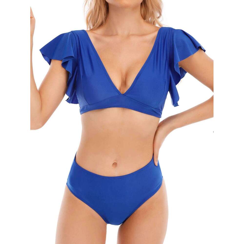 New womens Beach Bathing Suit Swimwear Explosion women's Leopard print two-piece bikini female swimsuit XJ260206