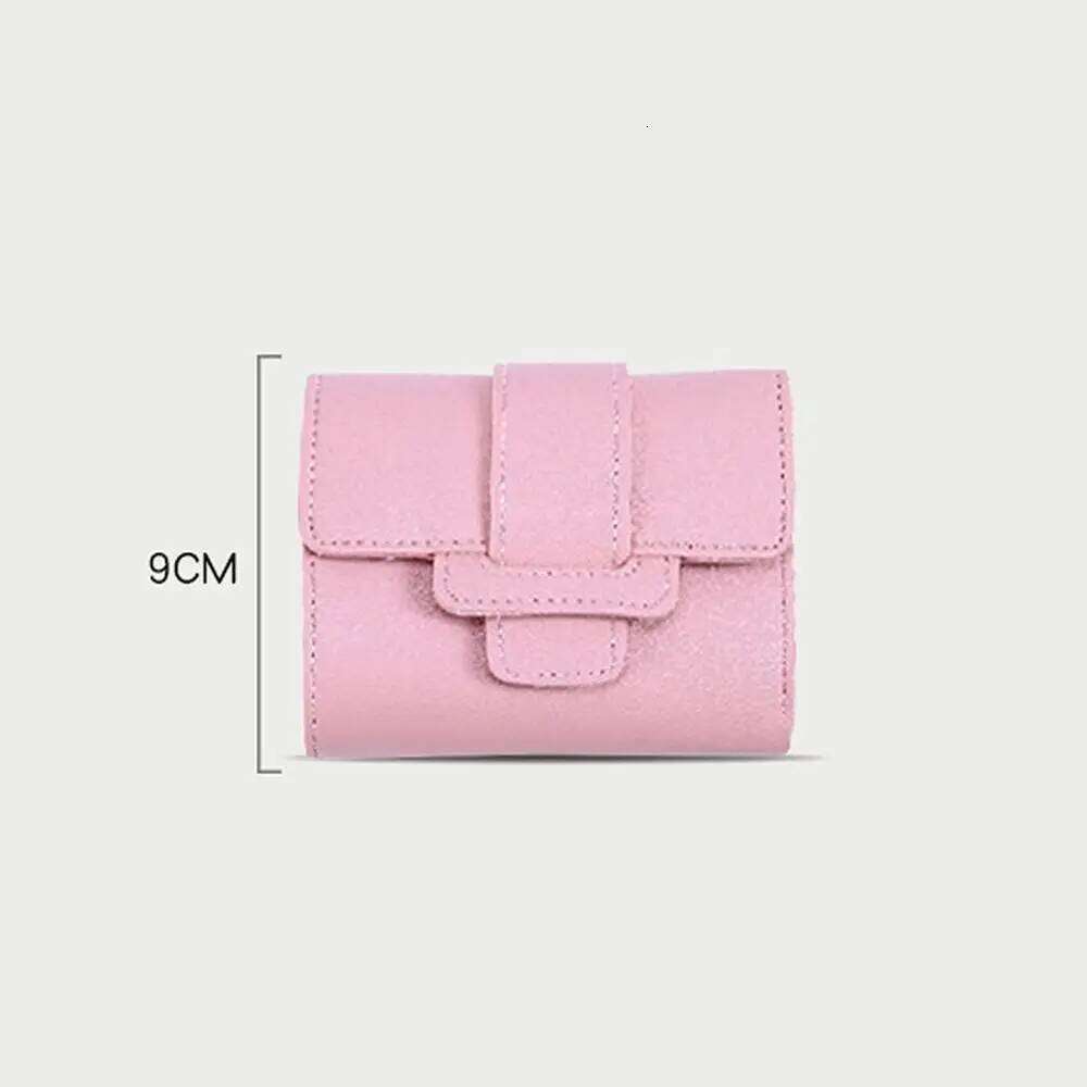 Thin Pouch Clutch Money Bag Coin PU Leather Women Wallets Short Hasp Fold-over Purses Y260206