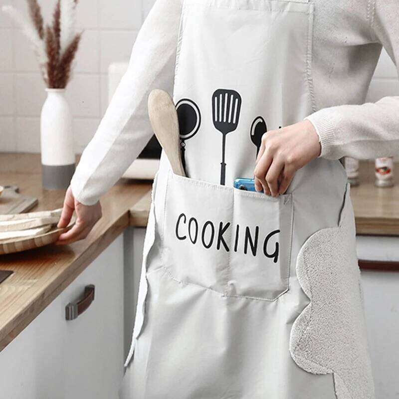 Kitchen Household Cooking Baking for Men Women Lightweight and Durable New Waterproof Oilproof Apron S260205 bdd