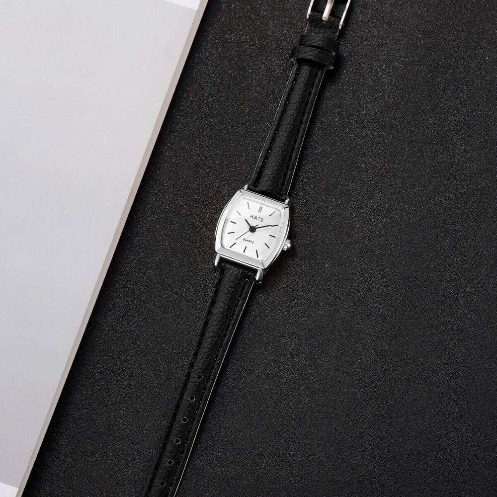 2PCS/Set Fashion Casual Women Watches Leather Strap Quartz Wristwatch Reloj Mujer Girls Clock GiftWithout Box Z260206