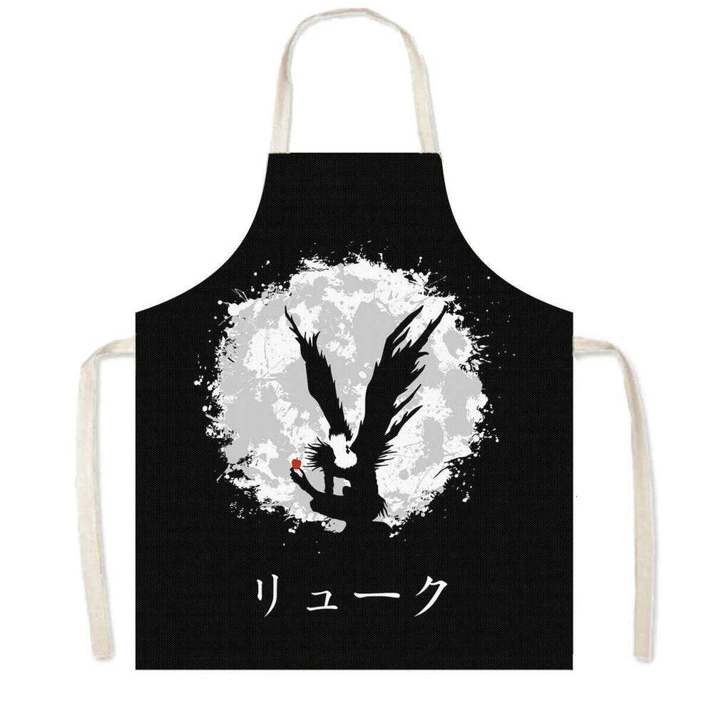 Anime Death Note / HUNTERxHUNTER Kitchen Aprons Harajuku Home Cleaning Clothing Linen Pinafore Waterproof Chef Cooking Apron S260205