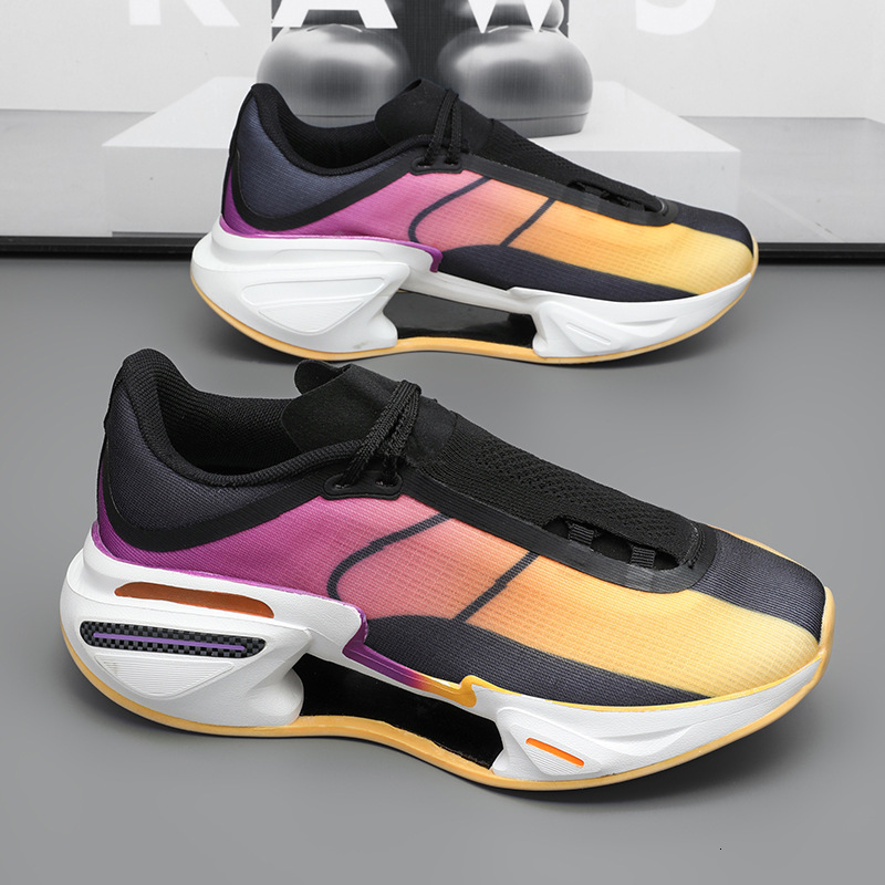 Dajueying 3.0 High for Men Trendy Support Stable Elastic Speed Cushioning Couple Morning Running Sports Shoes