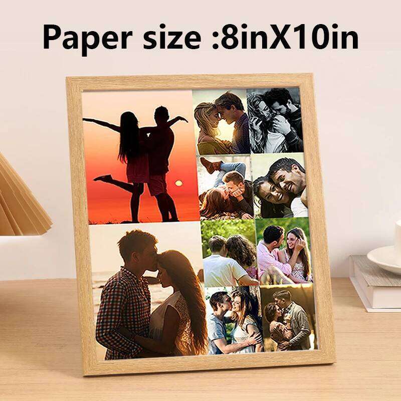 Personalized wooden frames, custom photo frame ornaments, simple holiday gifts indoors, commemorate precious memories S260205