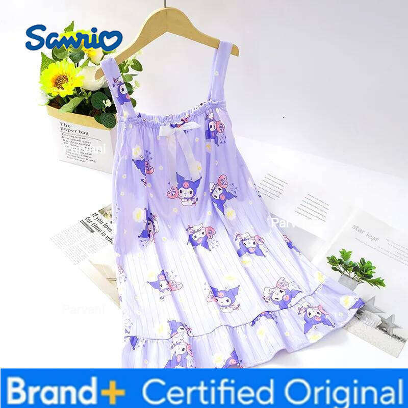 Sanrio Children's Strap Sleeping Skirt Thin Girl Cartoon Printed Pajama Summer Princess Style H260206 - view 4