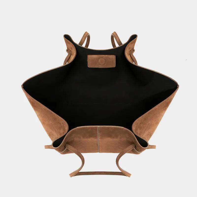 Women's Suede Nubuck Large Capacity Hand-held Wing Tote Bag Designer Long Shoulder Strap Shopping Roomy Bags New Y260205