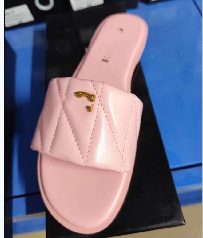 3589 Women Slippers single shoes Fashion Luxurys round head Shoes Brands High Quality Flat Casual Shoes size 35-42