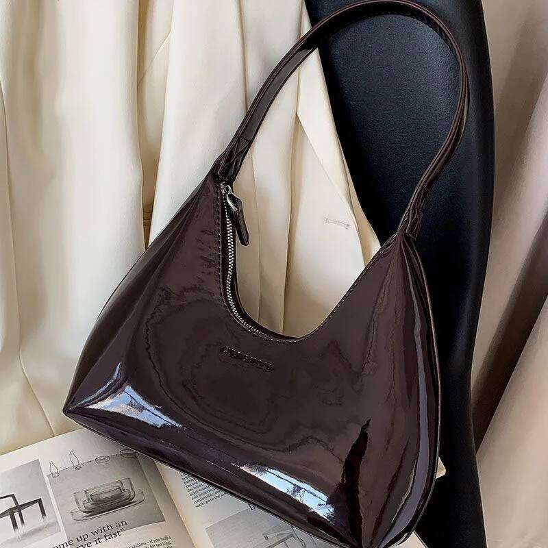 Women's Shoulder Bag Y2k Handbags Luxury Design Half Moon Handbag Fashion Small Crescent Underarm Bags Purse Y260205
