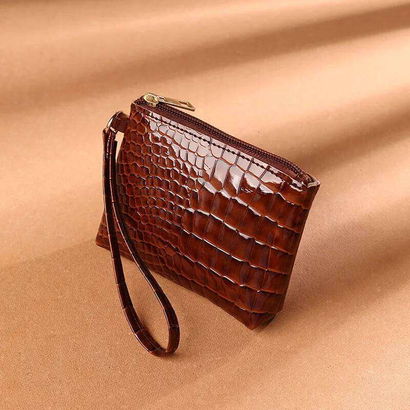 1PCS Mini Women's Purse Money Bags Leather Coin Key Card Wallet Zipper Change Case Purses Holder Small Pouch Y260206