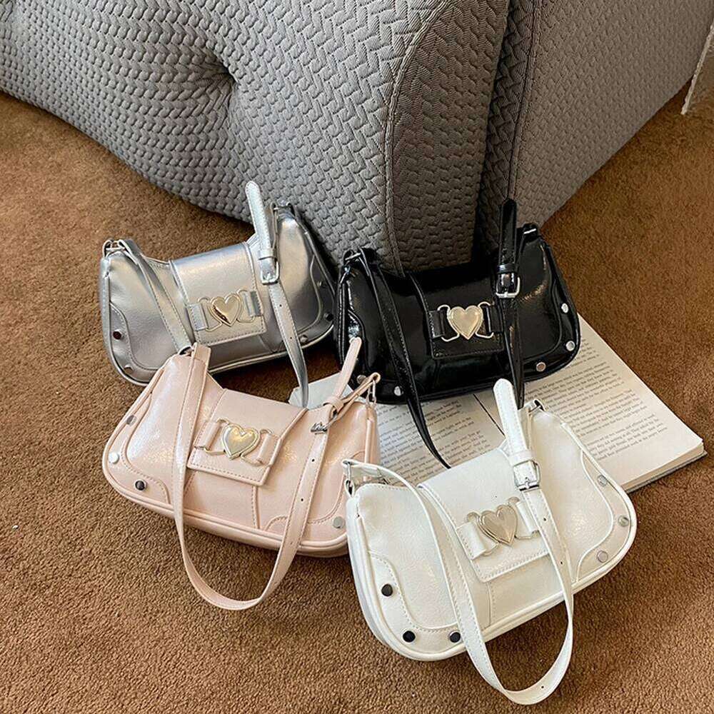 PU Leather Fashion Sling Waterproof Women Stylish Armpit Large Capacity Y2K Adjustable Strap Messenger Bag Y260205