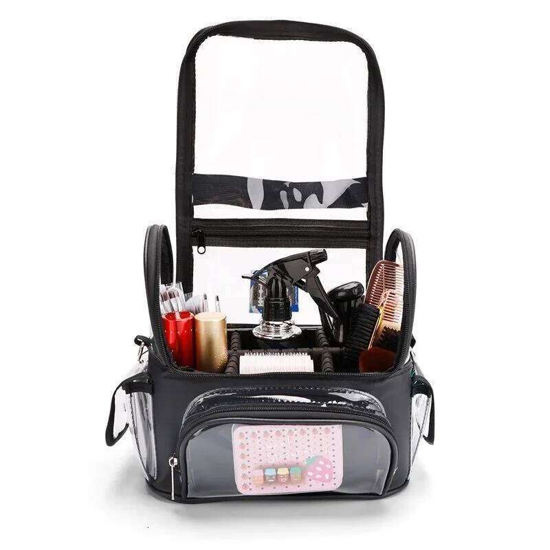 Tools Large Capacity Brush Holder Travel Makeup Artist Bag Waterproof Cosmetic Organizer with Divider Y260206