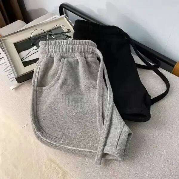 Mini cotton summer Korean version casual sports shorts women loose wide legs A word C260206