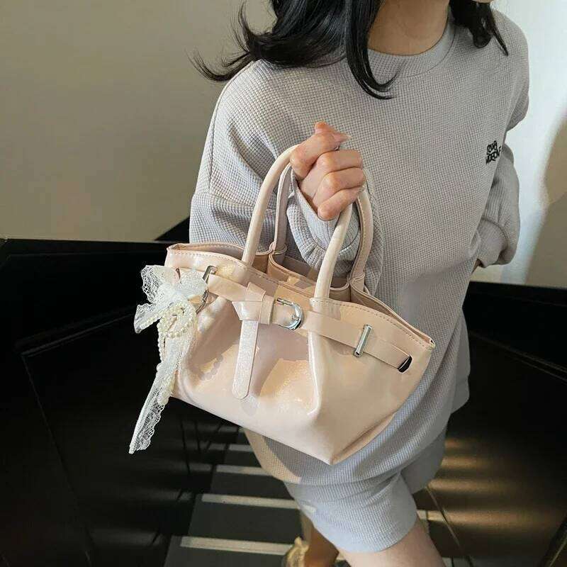 LEFTSIDE PU Leather Small Crossbody Bags Lady Shoulder Bag for Women 2025 New Fashion Y2K Short Handle Retro Handbags and Purses Y260205