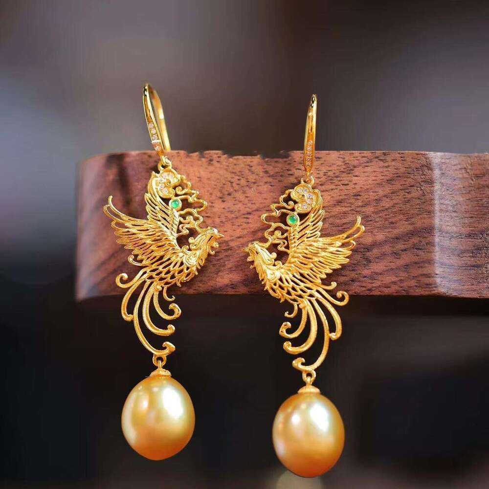 round bead for women, high-end, fashionable, versatile, niche design earrings