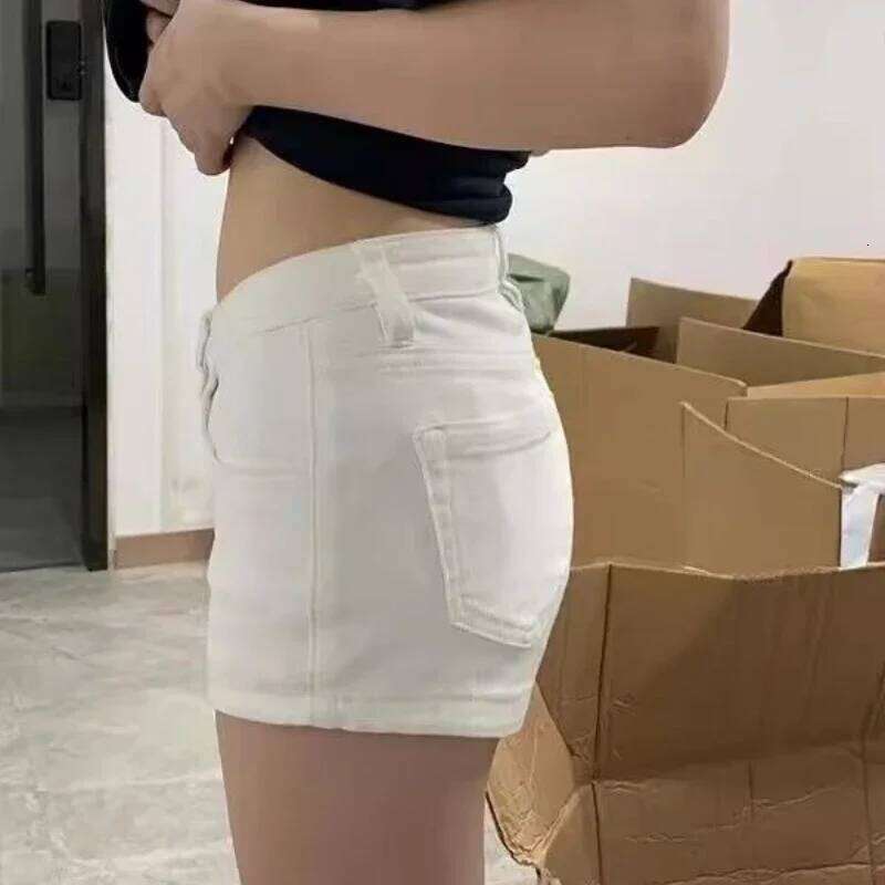 High Elastic Women Slim Skinny Jeans Short Pants Spring Summer Fashion White Hot Girls Casual Denim Shorts H260206