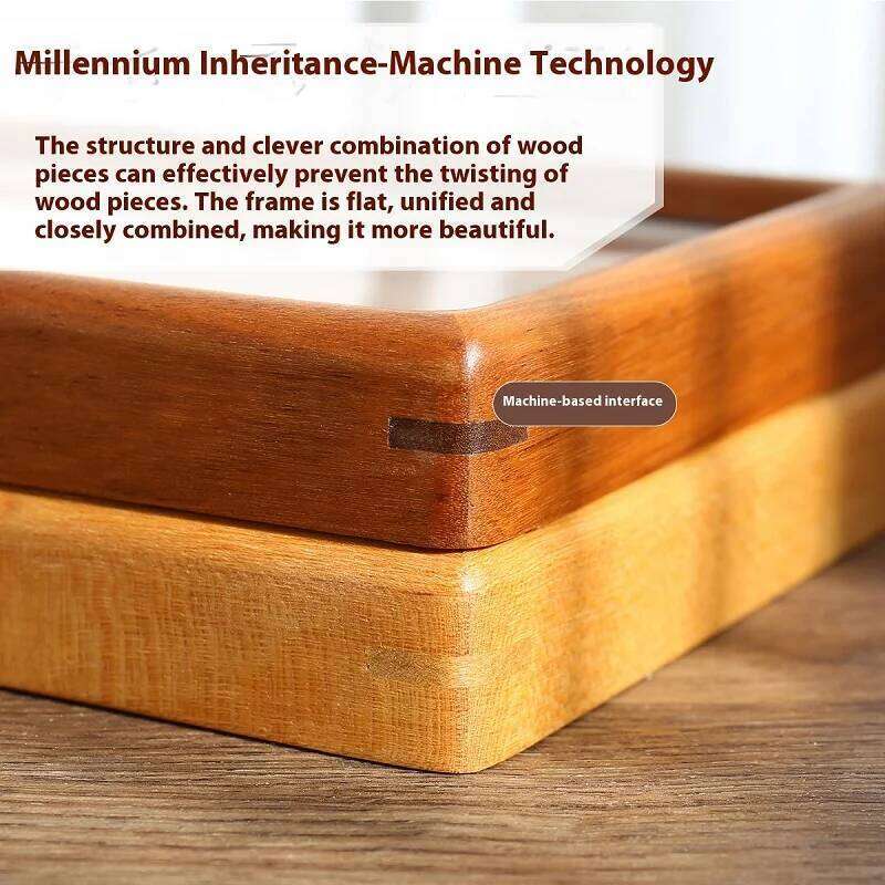 Solid Wood Photo Frame Mortise Tenon Joint Design, Walnut and Teak Round Corner Picture Frame, Perfect Couple Gift S260205