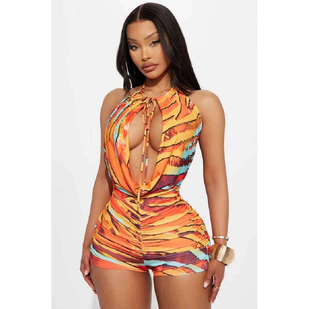 STYLISH LADY Colorful One Piece Swimsuits 2025 Summer Women Halter Sleeveless Backless Hollow Out Sexy Beach Bikinis Z260206