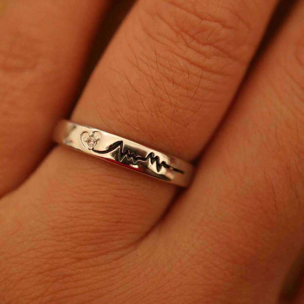 1pair 925 Sterling Silver Rings For Women Men Romantic adjustable ring set bague femme Wedding couple rings for lovers W260206