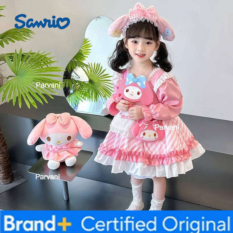 Sanrio Girls Baby Cute Lolita Style Birthday Party Dress Bridesmaid Wedding Dresses Princess Vestidos Autumn Costume for Girl H260206 - view 5