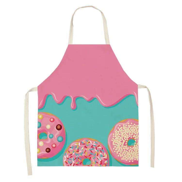 Ice Cream Women Kitchen Aprons Waterproof Barber Cooking Oil-proof Cotton Linen Antifouling Chef Unicorn Apron Kid S260205