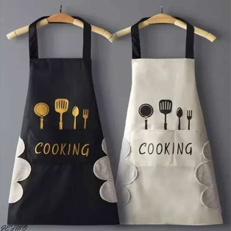 Household Cooking Men Women Oil-Proof Waterproof Adult Waist Fashion Coffee Overalls Apron Kitchen Supplies S260205 ddd