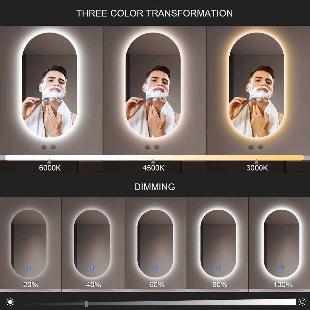 Dimmable Touch Sensor Switch CCT COB LED Strip Light 24V 2700K to 6500K Changeable For Table Mirror Backlight Tape Lamp Z260206