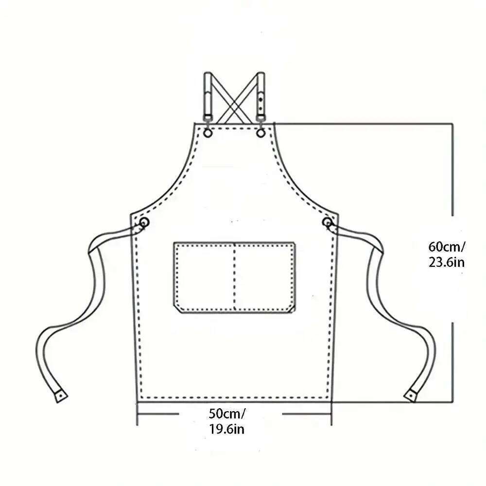 Minimalist Children's Canvas Lightweight Solid Color Cooking Apron Adjustable Oil-proof Chef Costume Baking S260205