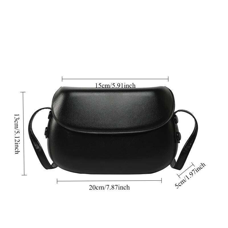 Women Mini High Quality PU Leather Shiny Shoulder Fashion Hard Flip Buckle Mobile Phone Bag Outing Coin Purse 2026 Y260205