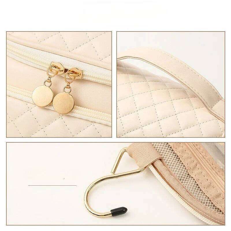 2025 cosmetic with high appearance and large capacity, portable waterproof storage bag, travel hook, toiletry bag Y260206