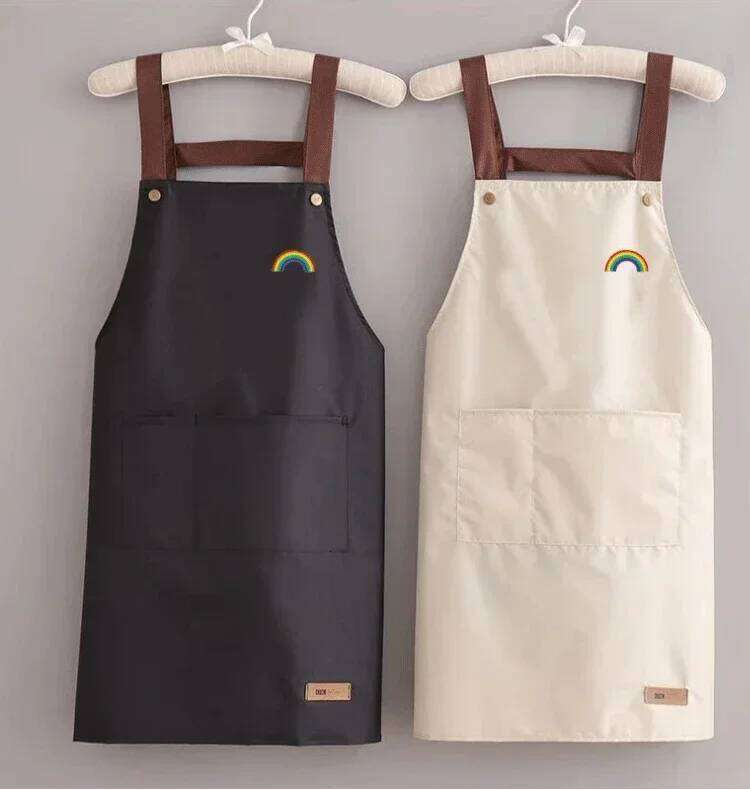 Kitchen Household waterproof and antifouling large pocket hotel restaurant coffee shop food Western pastry work clothes apron S260205