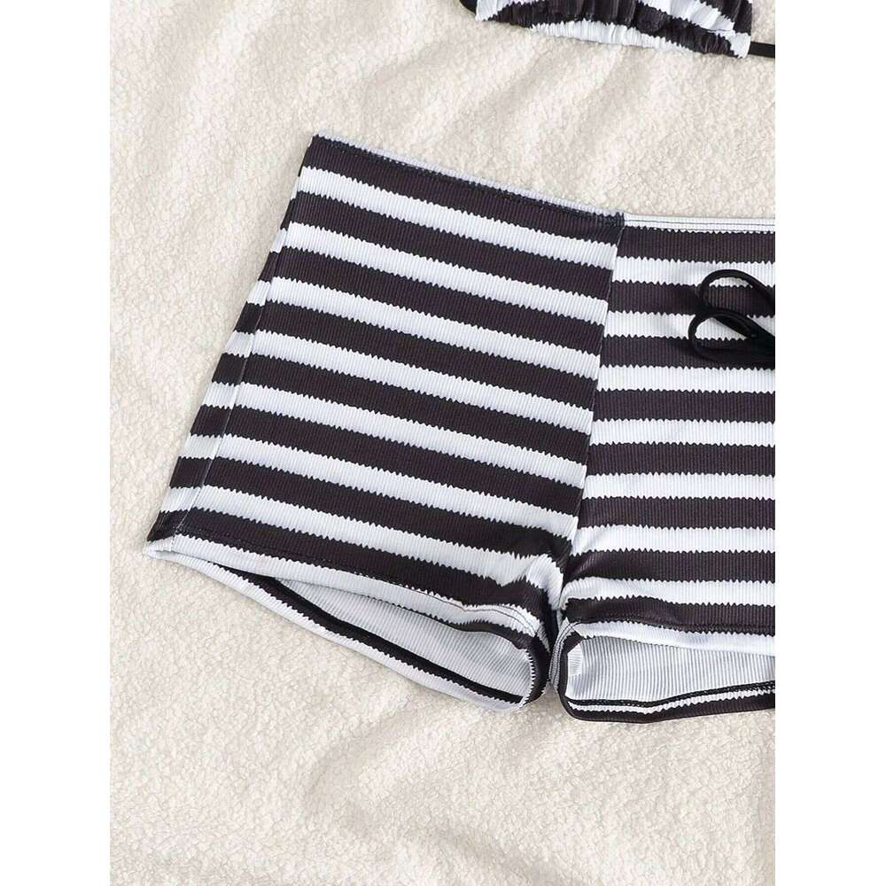 DEKA New Arrival Triangle Striped Bikini Set Women Swimsuit Micro Swimwear Print Bathing Suit Brazilian Biquini Sexy Beach Wear XJ260206